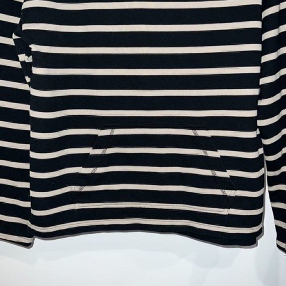 PacSun black and tan striped woman’s hooded sweatshirt size small like new - Picture 3 of 5